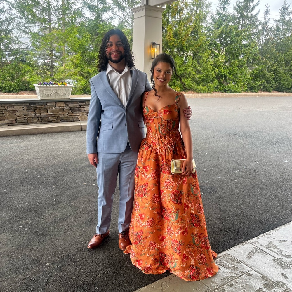 Formal floral gown
